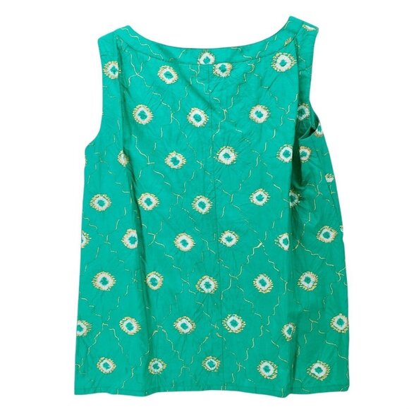 Vintage Tailored 3 Piece Green Gold Floral Set Outfit Size Medium? Custom Made - Picture 5 of 9